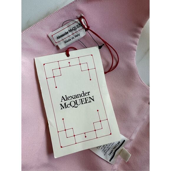 Alexander McQueen Pleated Silk Gown US 4 $4800 - Picture 9 of 10